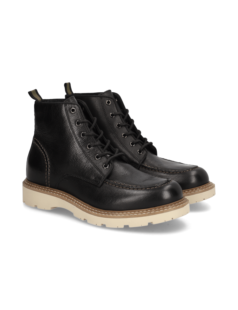 Pat-Calvin-Glattleder-Boot-schwarz