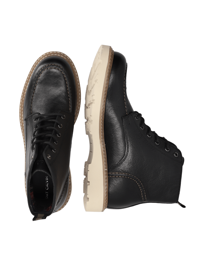 Pat-Calvin-Glattleder-Boot-schwarz