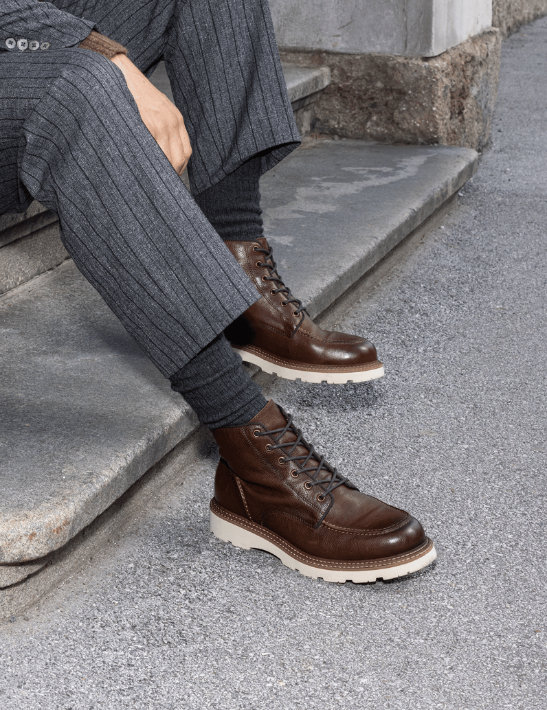 Pat-Calvin-Glattleder-Boot-schwarz
