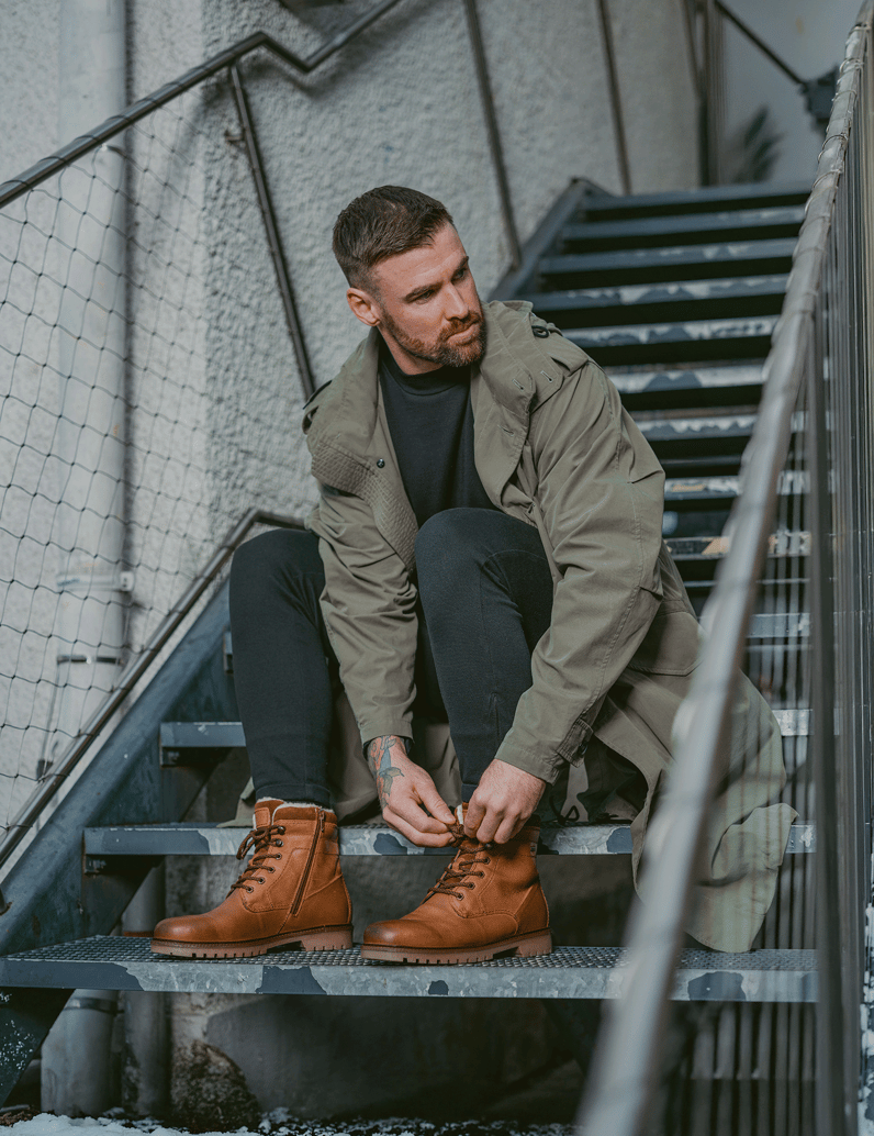 Pat-Calvin-Glattleder-Boot-schwarz