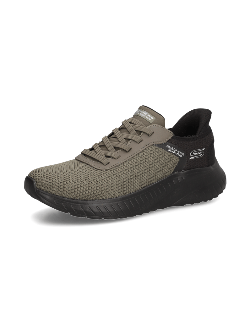 Skechers-Slip-Ins-Bobs-Sport-Squad-oliv