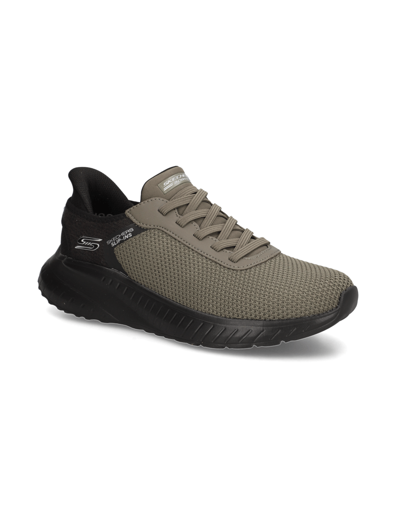 Skechers-Slip-Ins-Bobs-Sport-Squad-oliv