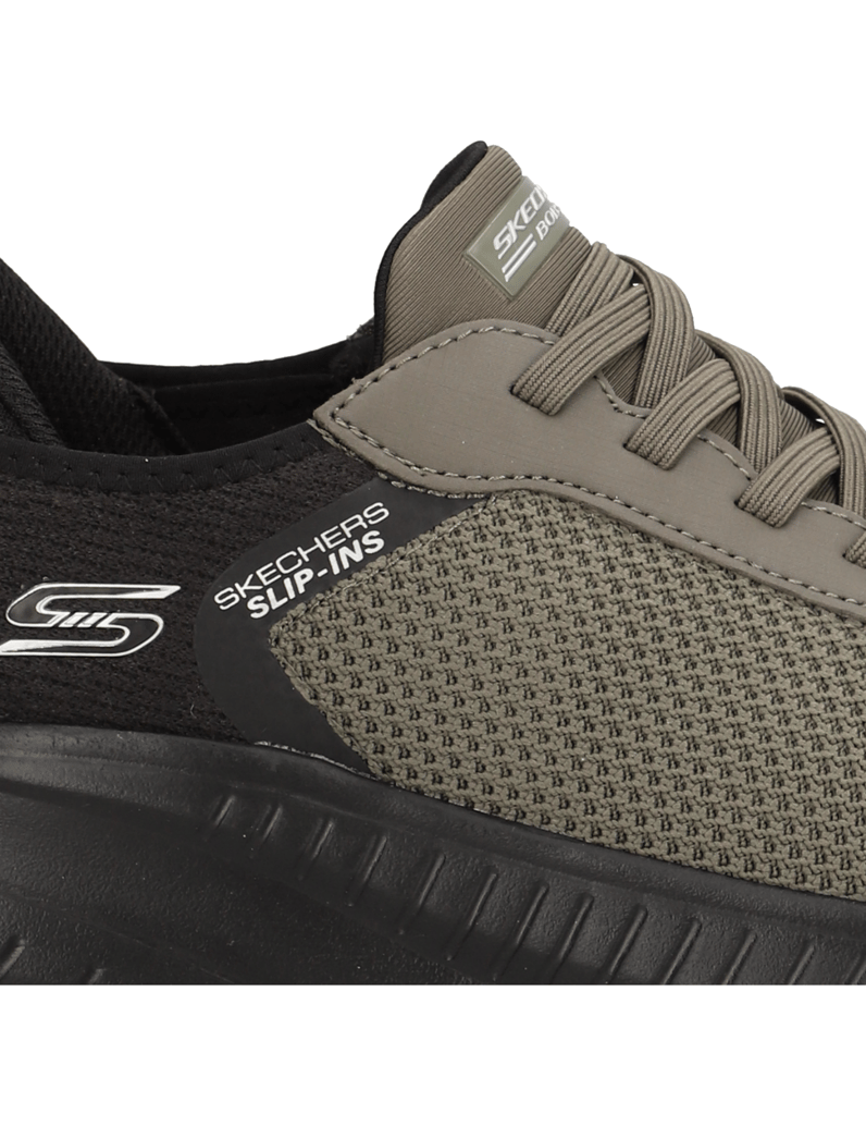 Skechers-Slip-Ins-Bobs-Sport-Squad-oliv