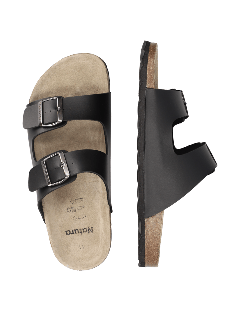 Natura-Hausschuh-schwarz