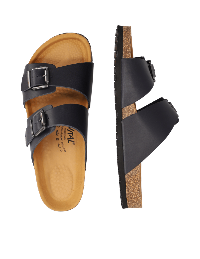 Vital-Glattleder-Hausschuh