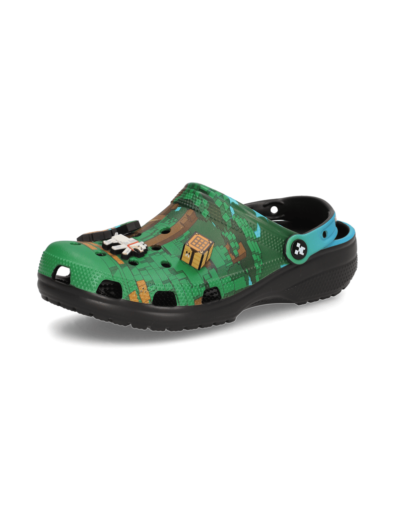 Crocs-MINECRAFT-CLOG-MULTI-grün