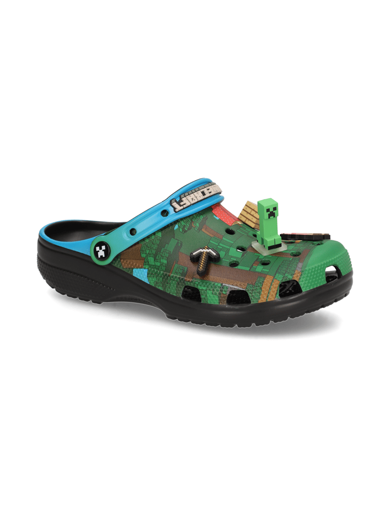 Crocs-MINECRAFT-CLOG-MULTI-grün