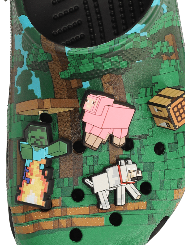 Crocs-MINECRAFT-CLOG-MULTI-grün