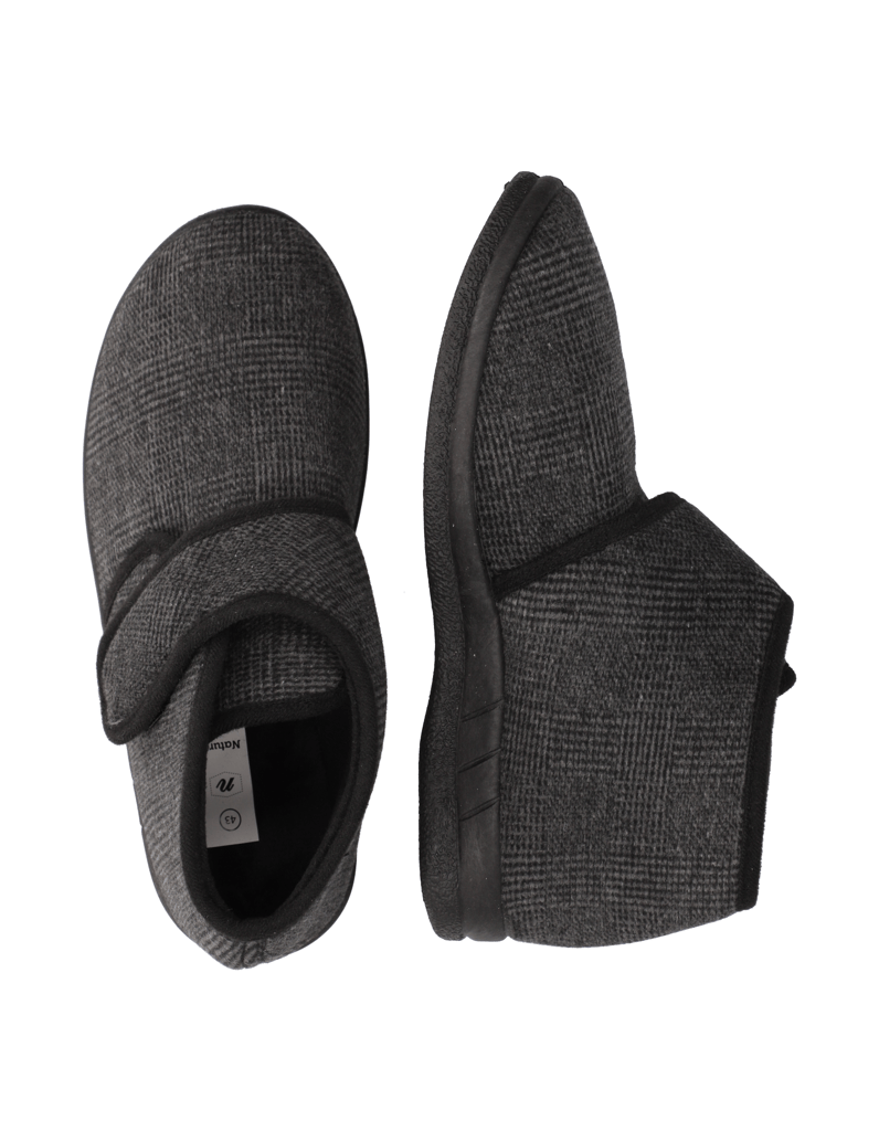 Natura-Textil-Hausschuh-schwarz
