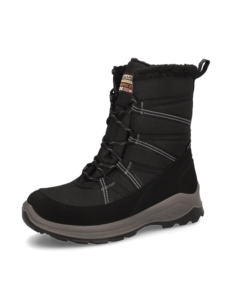 Polaris-Textil-Snowboot-schwarz