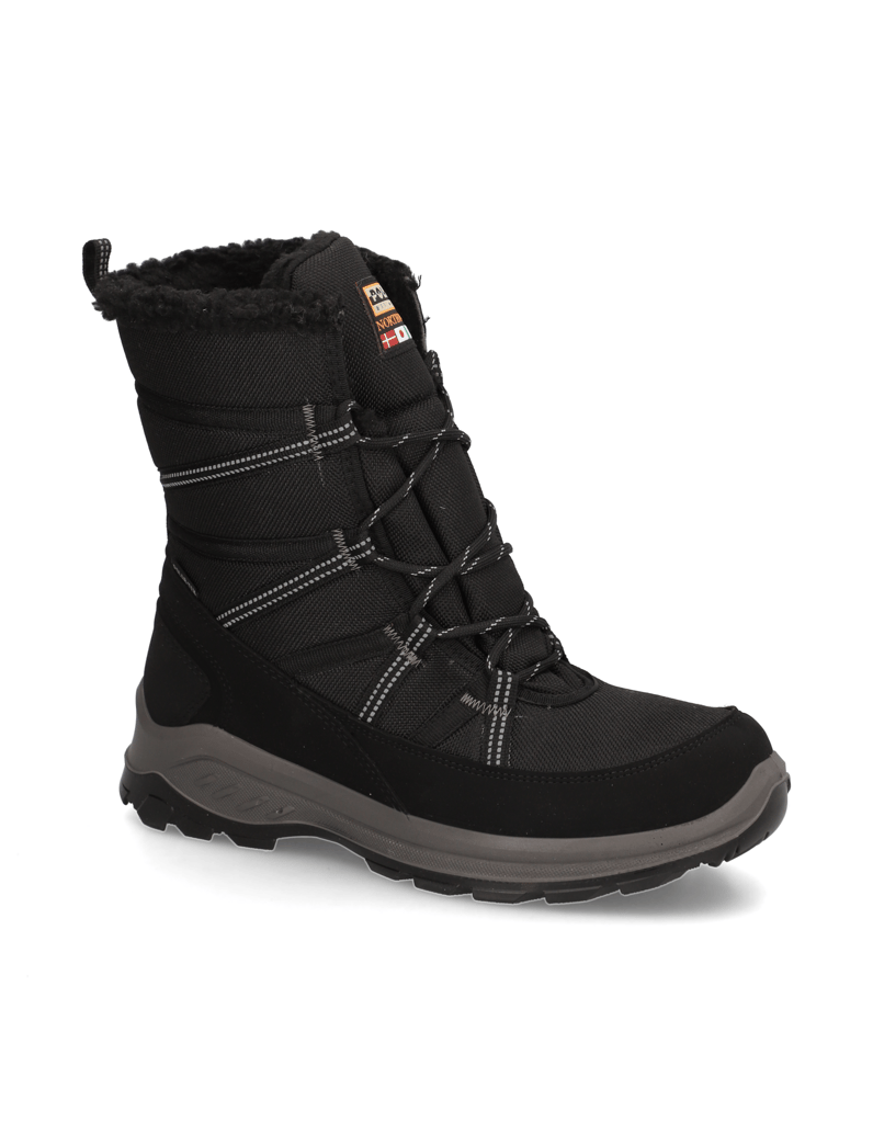 Polaris-Textil-Snowboot-schwarz