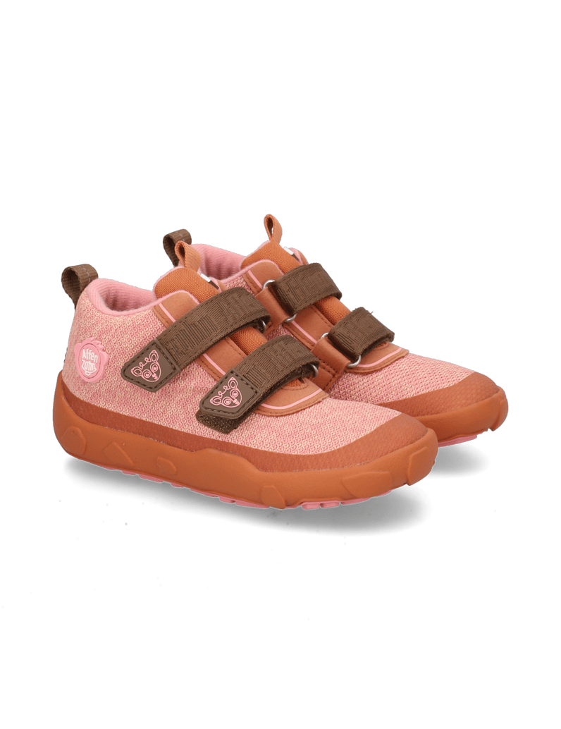 Affenzahn-Übergangsschuh-Knit-Happy-Reh-rot