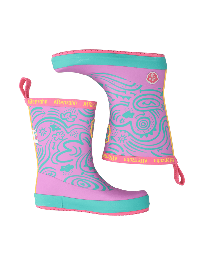 Affenzahn-GUMMISTIEFEL-VEGAN-PLASHY-EULE-lila