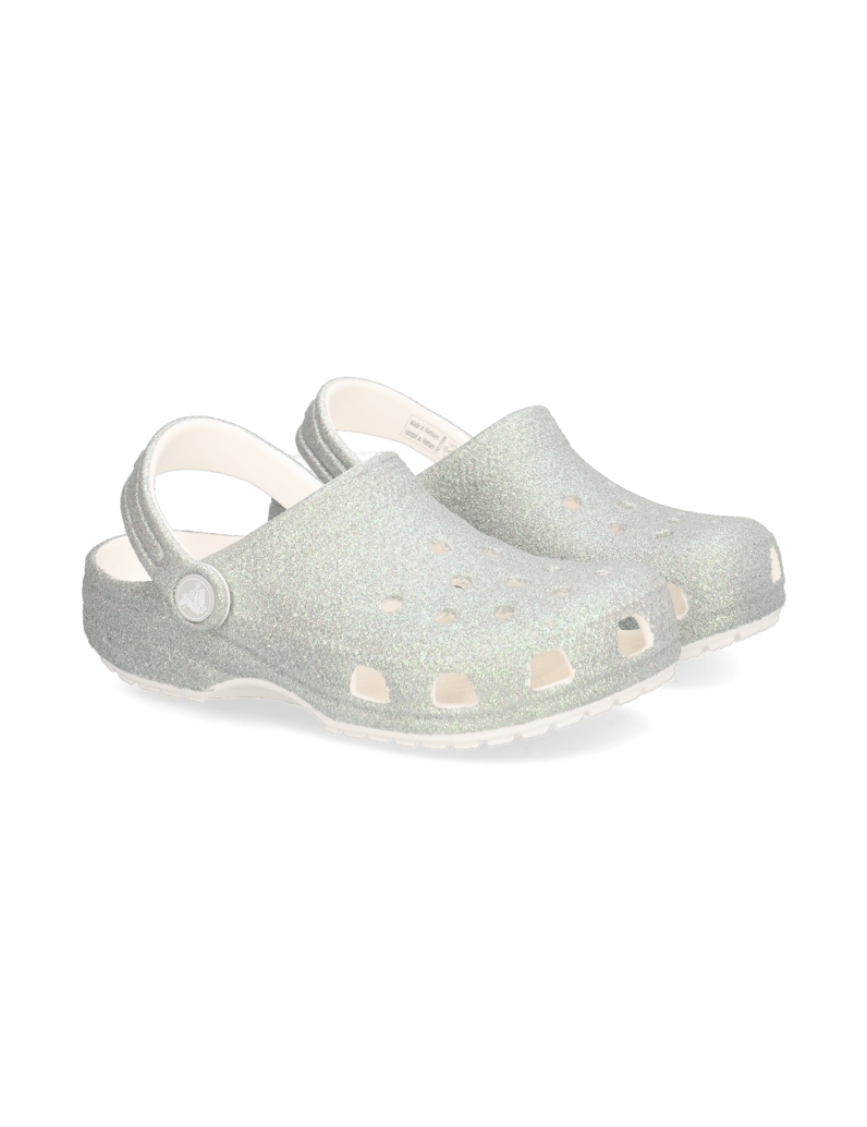 Crocs-CLASSIC-CLOG-GLITTER-weiss
