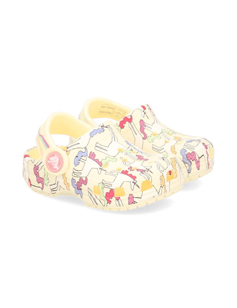 Crocs-CLASSIC-CLOG-PRINTS-gelb