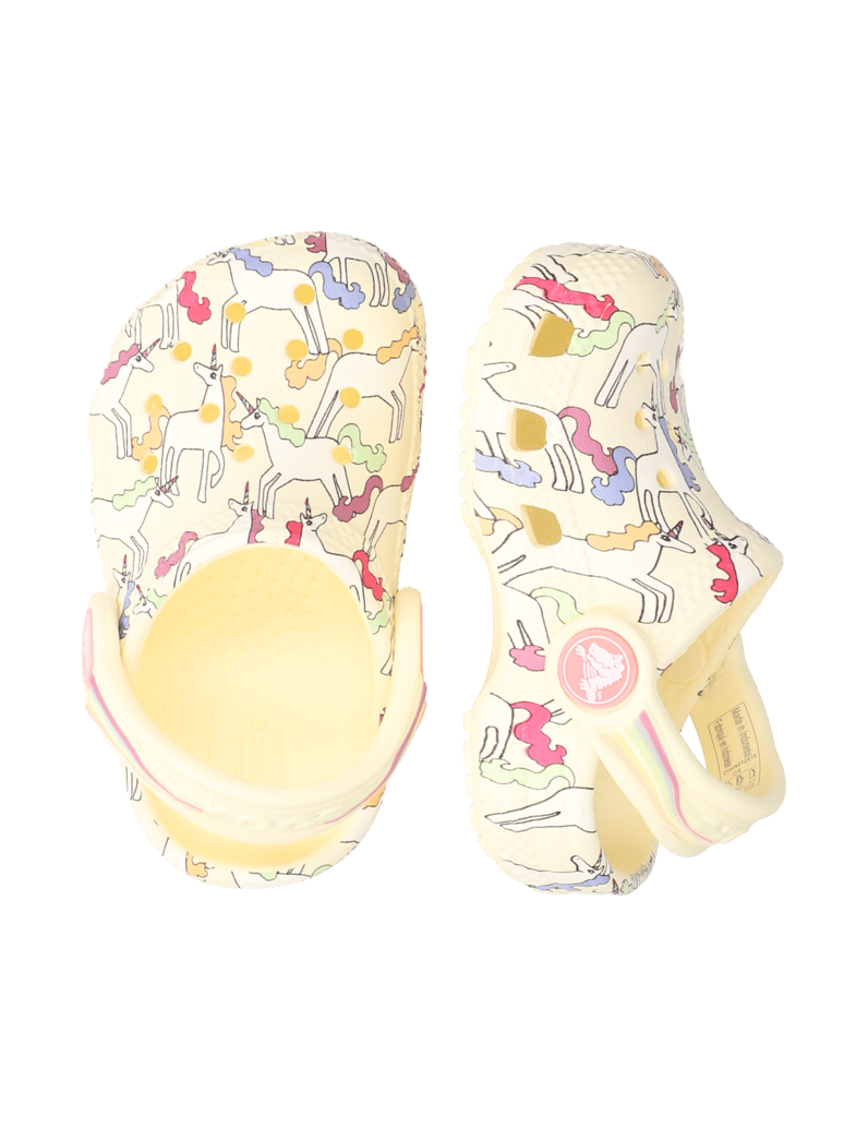 Crocs-CLASSIC-CLOG-PRINTS-gelb