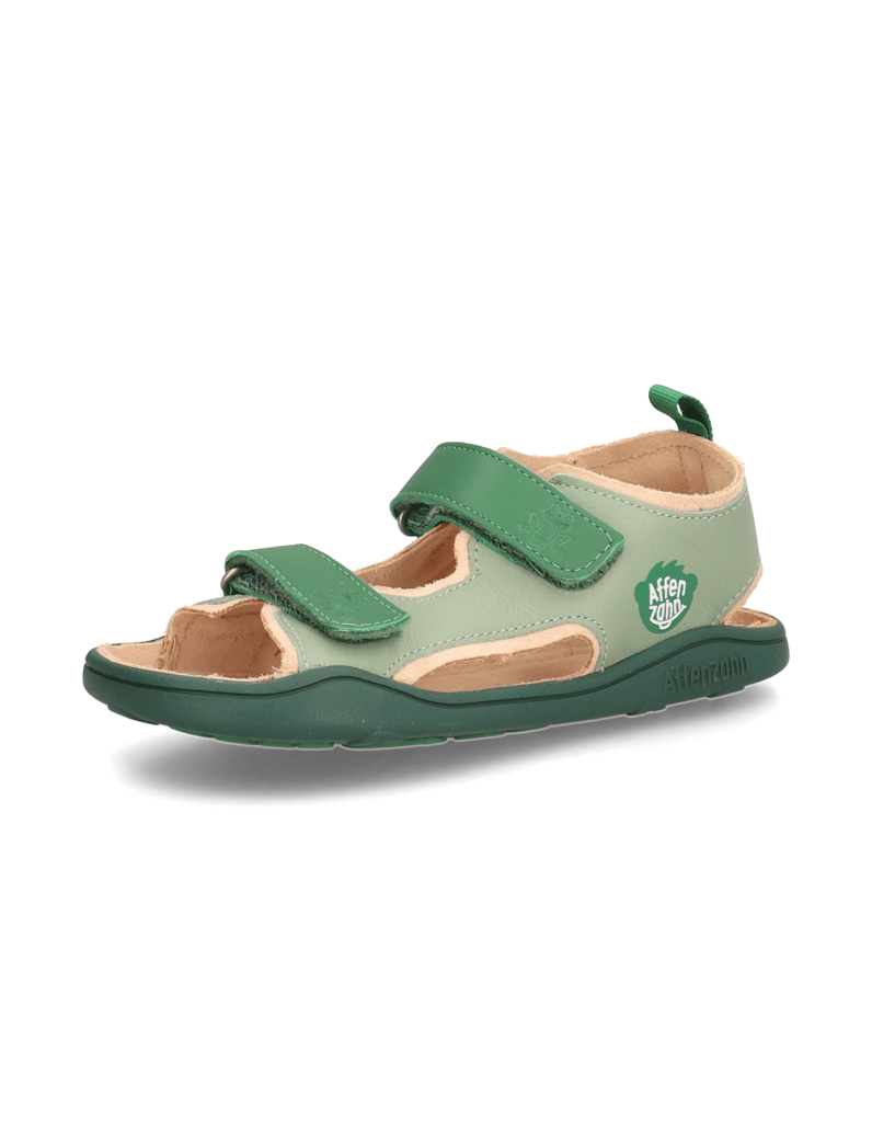 Affenzahn-SANDALE-LEDER-AIRY-FROSCH-grün