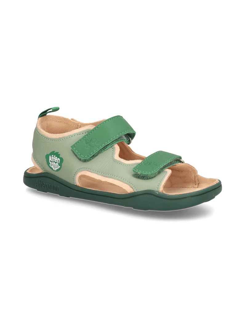 Affenzahn-SANDALE-LEDER-AIRY-FROSCH-grün