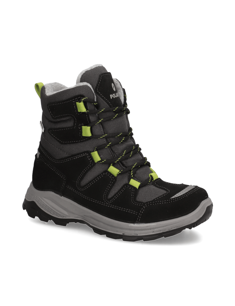 Polaris-Textil-Snowboot-schwarz