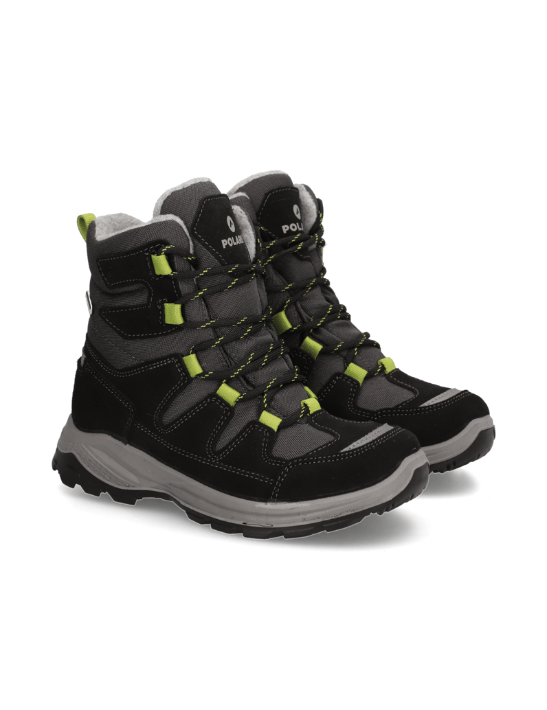 Polaris-Textil-Snowboot-schwarz