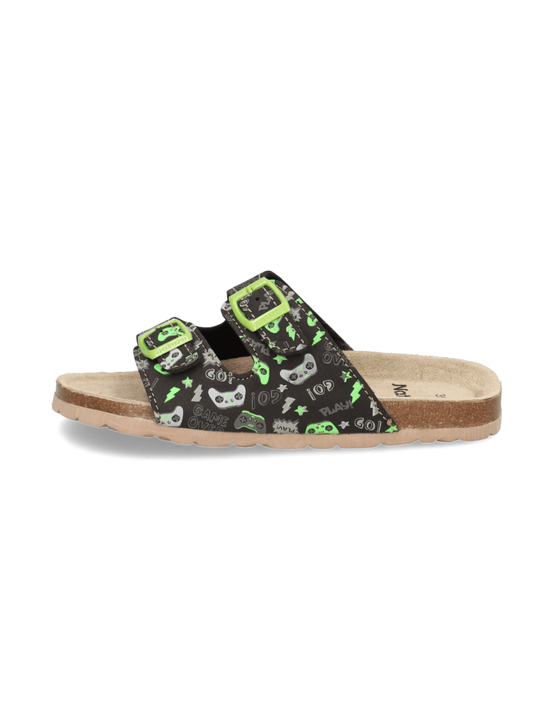Natura-Pantoffel-schwarz