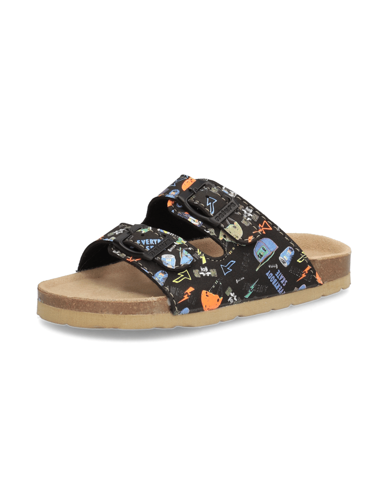 Natura-Hausschuh-schwarz