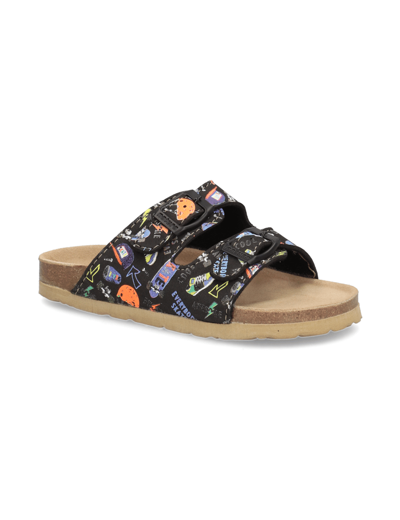 Natura-Hausschuh-schwarz