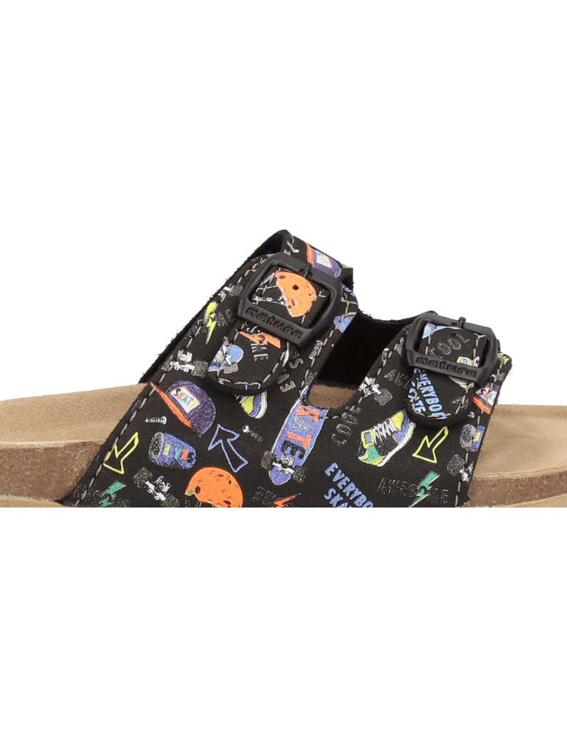 Natura-Hausschuh-schwarz