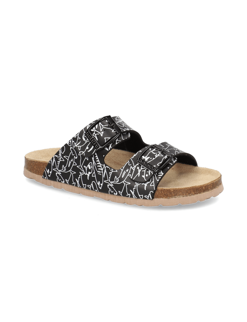 Natura-Pantoffel-schwarz