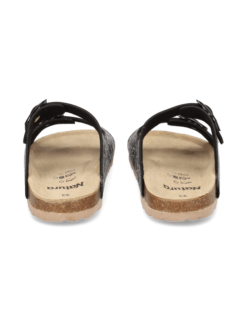 Natura-Pantoffel-schwarz