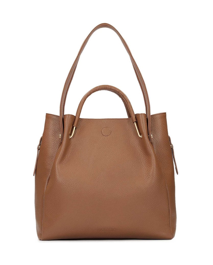 Kazar-Große-braune-Handtasche-mit-Originalgriffen-braun