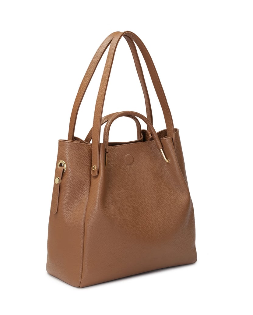 Kazar-Große-braune-Handtasche-mit-Originalgriffen-braun