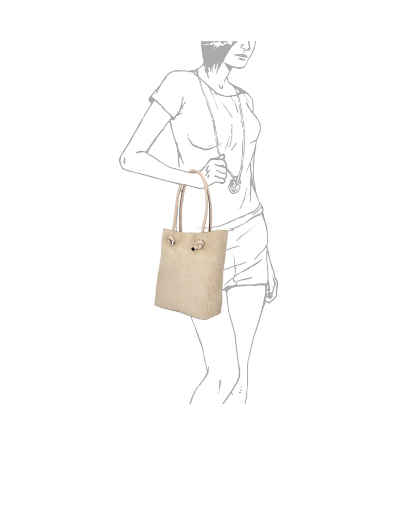 Lazzarini-Veloursleder-Shopper