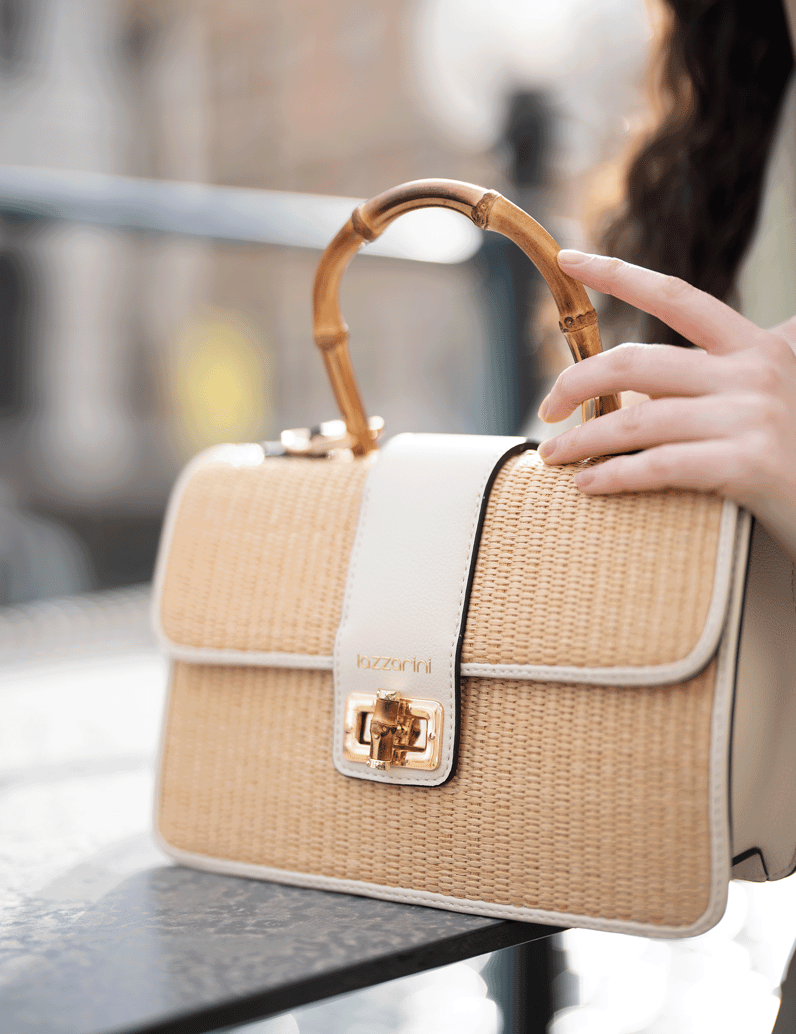 Lazzarini-Bast-Tasche-beige
