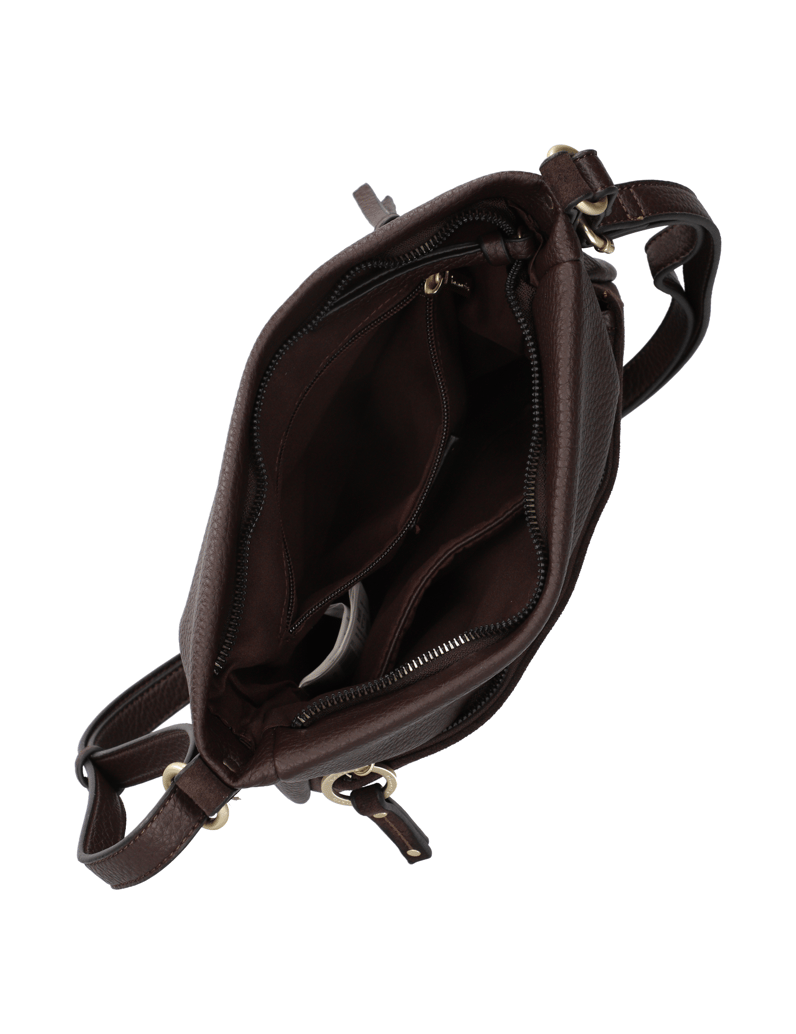 TAMARIS-Lederimitat-Crossover-braun