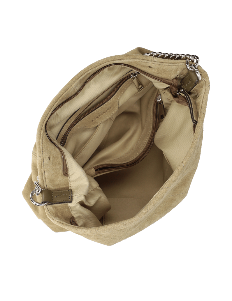 Lazzarini-Veloursleder-Hobo-Bag