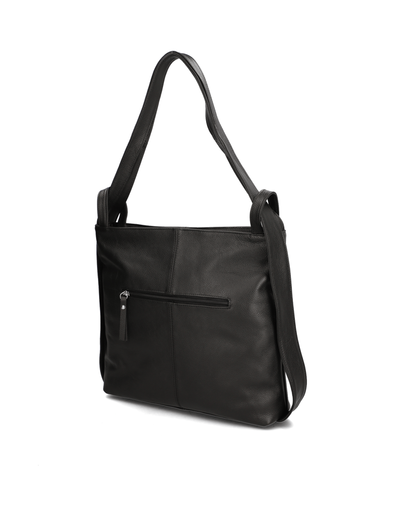 Lazzarini-Glattleder-Hobo-Bag-schwarz