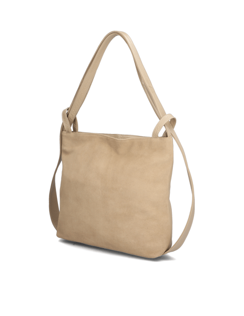 Veloursleder Hobo Bag