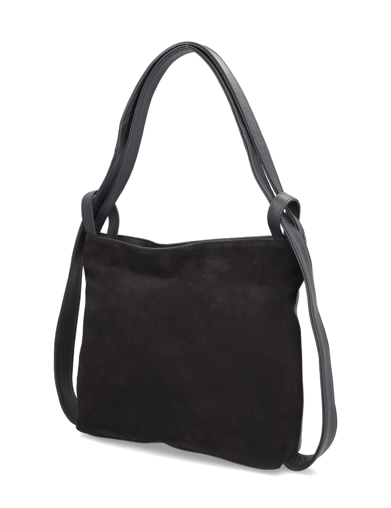 Lazzarini-Veloursleder-Hobo-Bag-schwarz