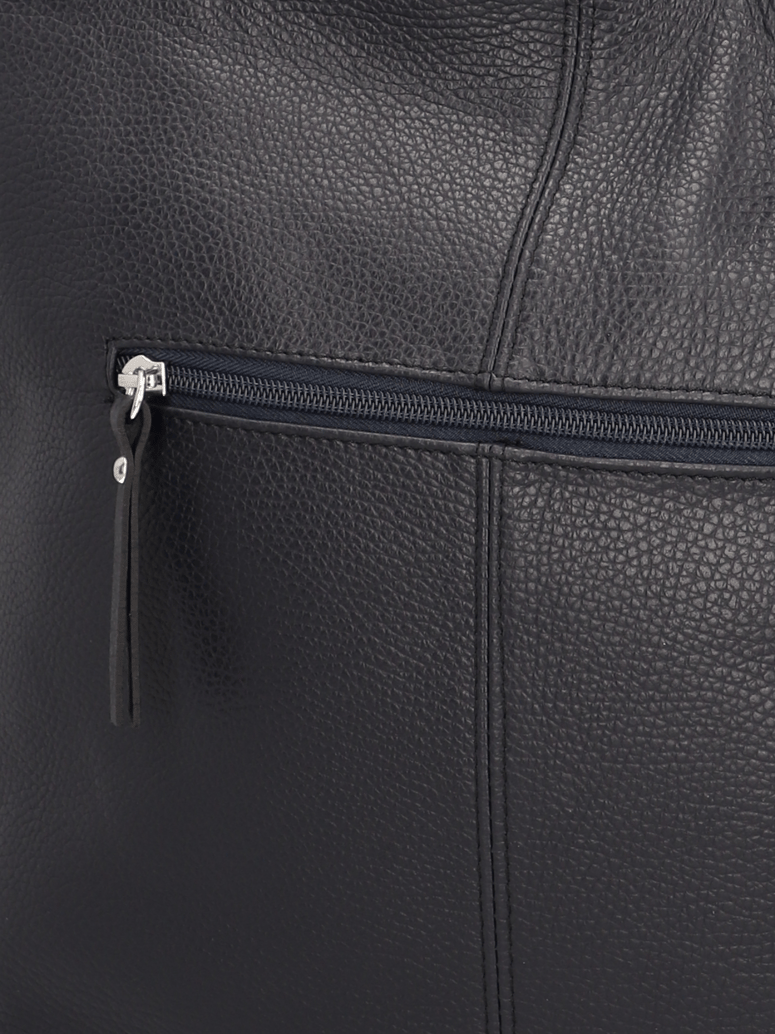 Lazzarini-Veloursleder-Hobo-Bag-schwarz