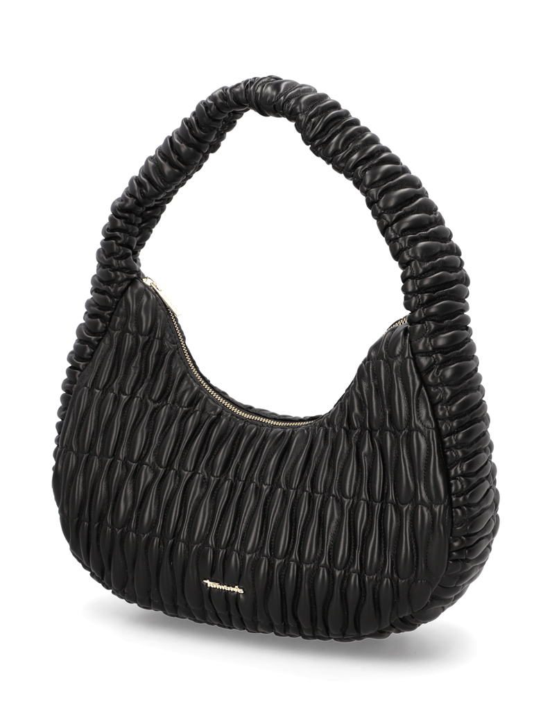 TAMARIS-Lederimitat-Hobo-Bag-schwarz