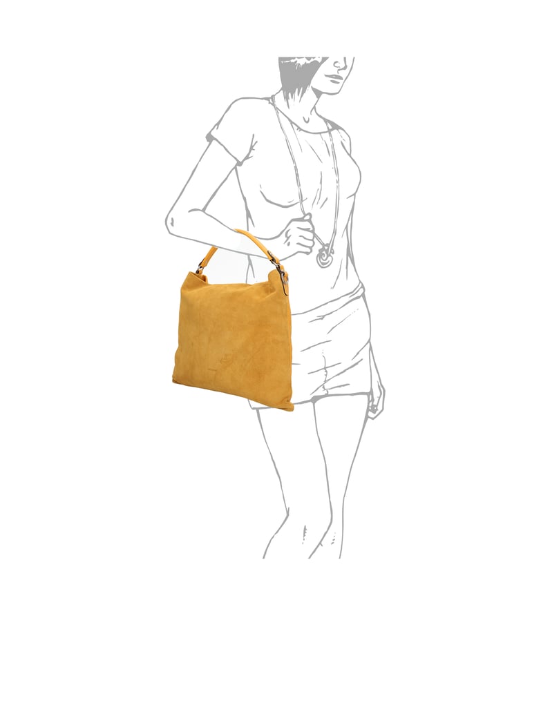 Pat-Calvin-Veloursleder-Hobo-Bag-gelb
