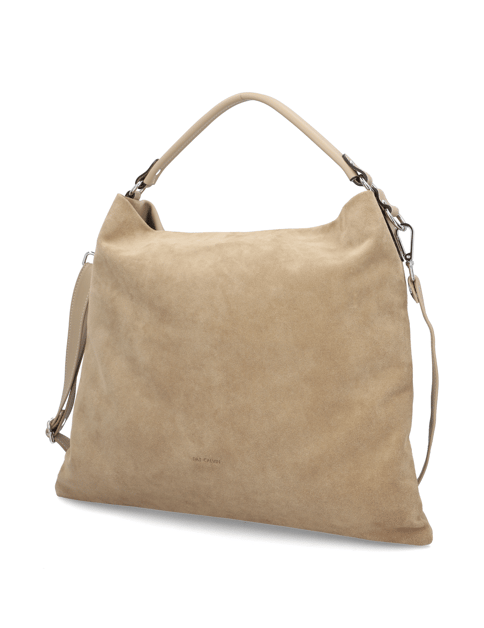 Veloursleder Hobo Bag