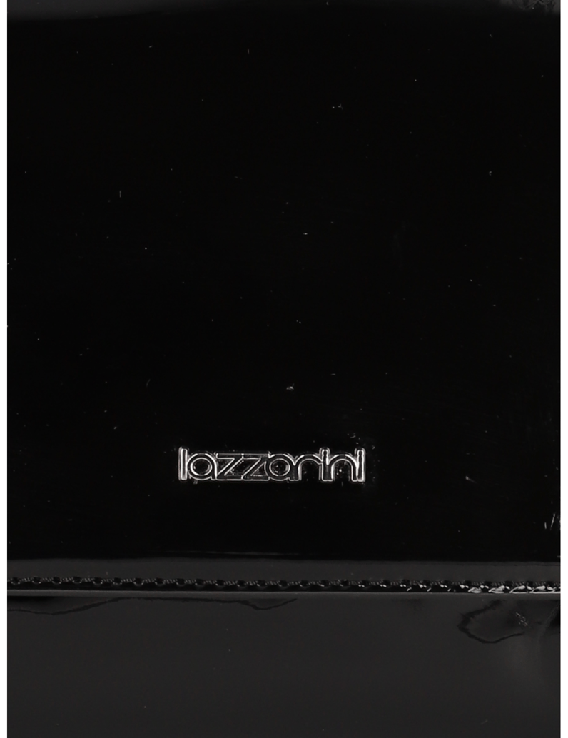 Lazzarini-Synthetik-Lack-Mini-Bag-schwarz