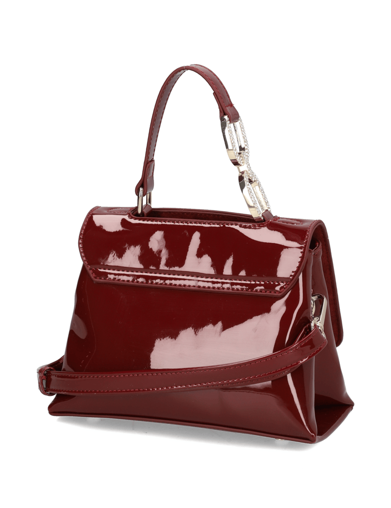 Lazzarini-Synthetik-Lack-Mini-Bag-schwarz