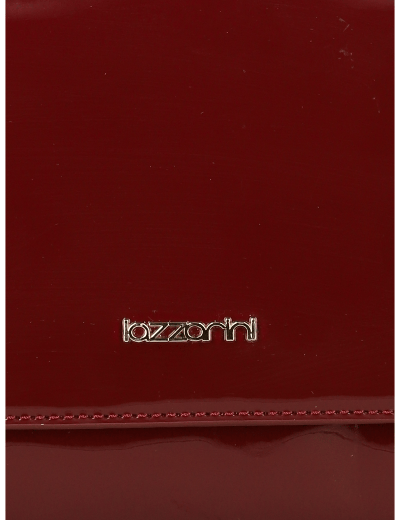 Lazzarini-Synthetik-Lack-Mini-Bag-schwarz