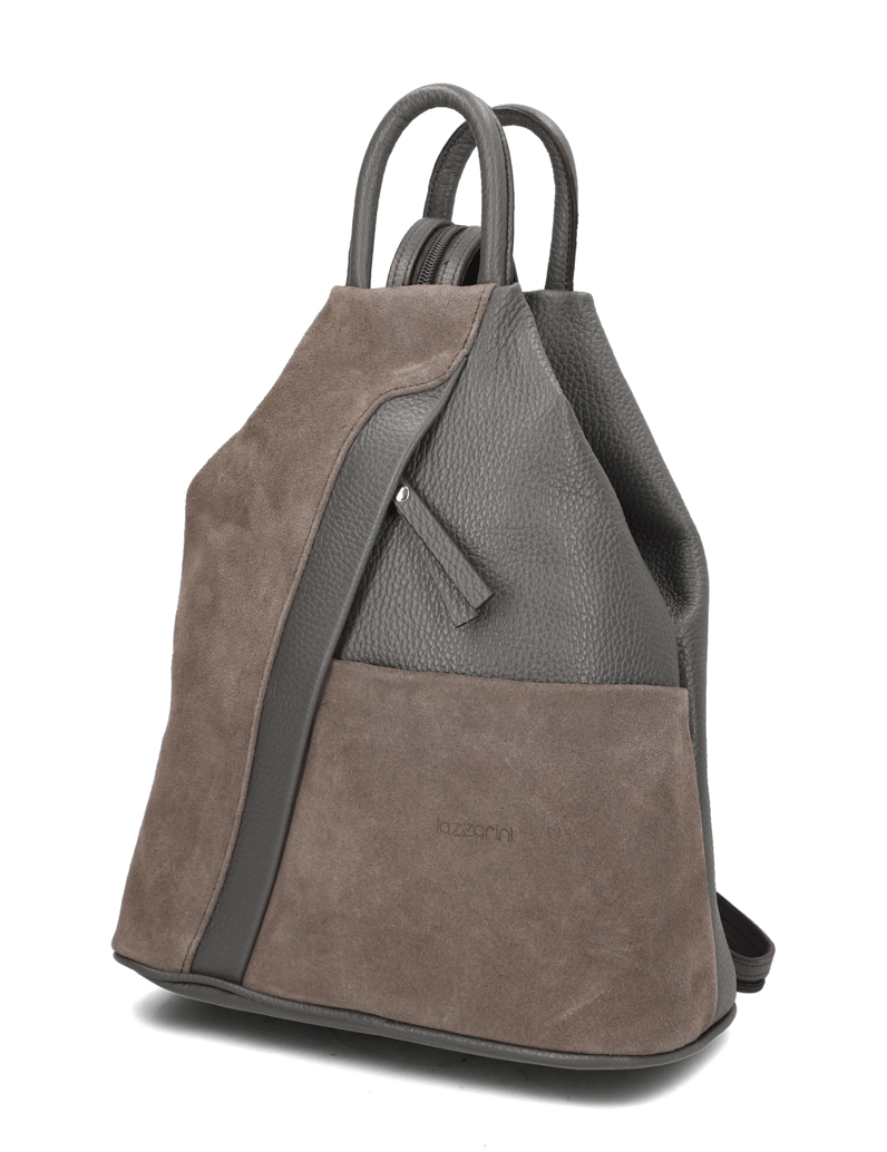 Lazzarini-Lederkombination-Rucksack-schwarz