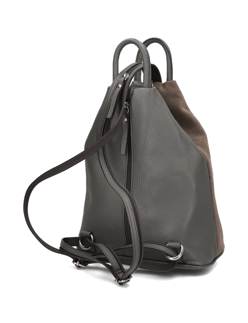 Lazzarini-Lederkombination-Rucksack-schwarz