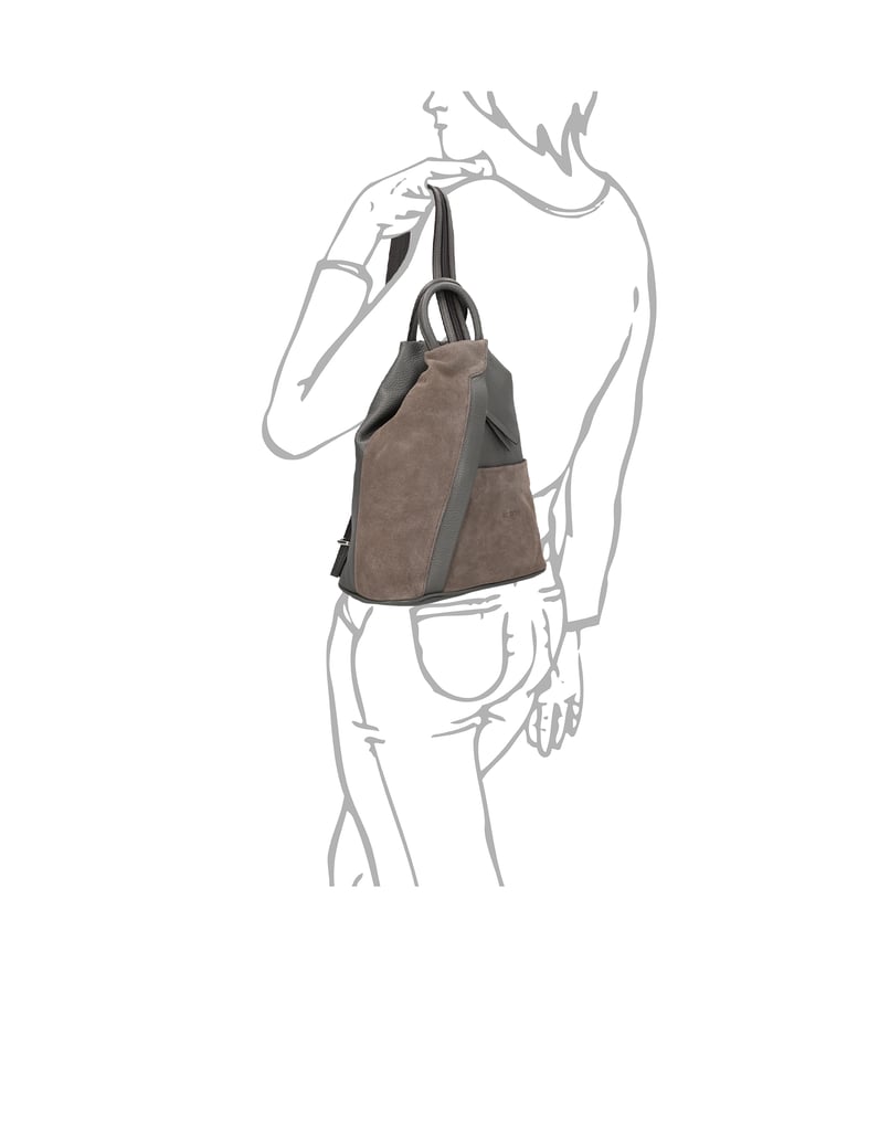 Lazzarini-Lederkombination-Rucksack-schwarz