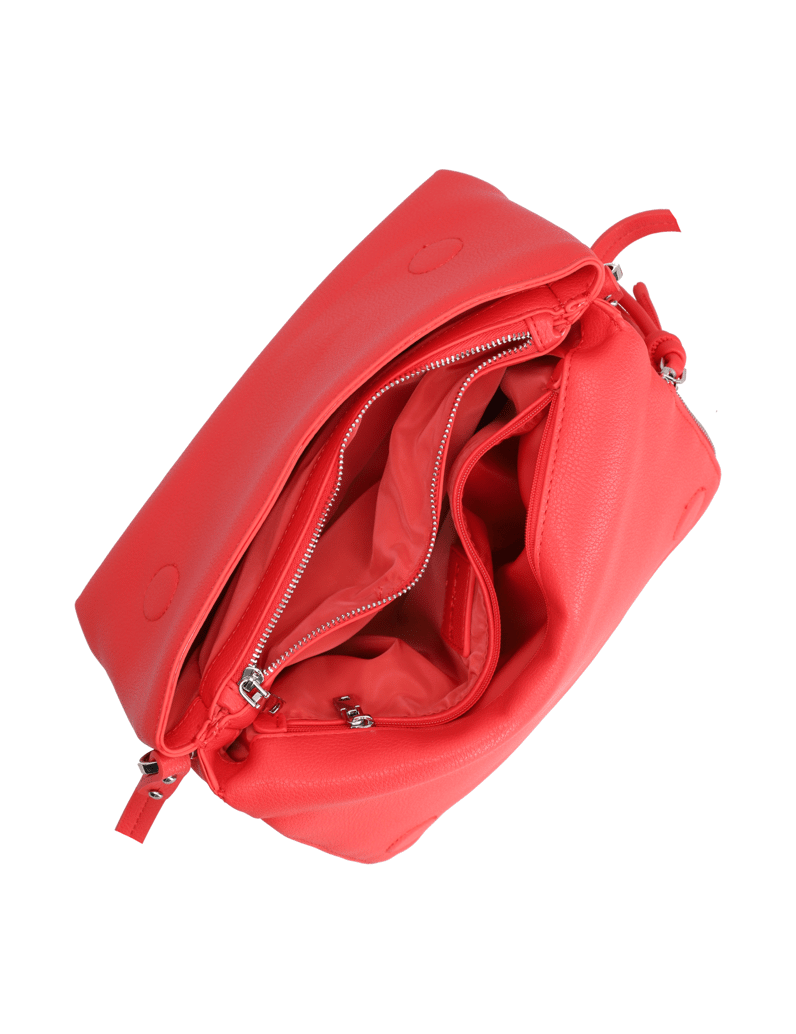 DESIGUAL-Lederimitat-Tasche-rot